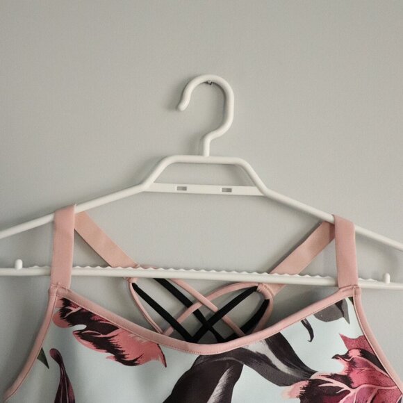 Ted Baker London Women's Sz M Floral‎ Sleeveless Activewear Stretch Sports Bra - Picture 3 of 11